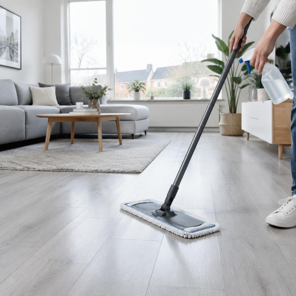 PVC-vloer schoonmaken: zo voorkomt u strepen en slijtage